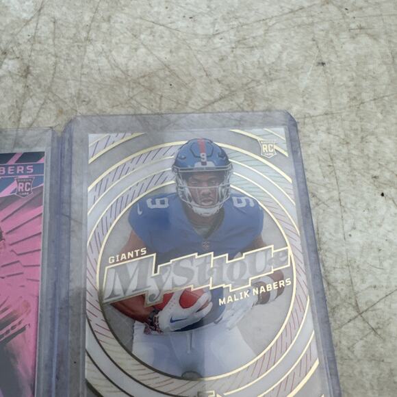 2024 Panini Illusions Malik Nabers Pink Trophy Collection /299 & Mystique - Picture 4 of 7
